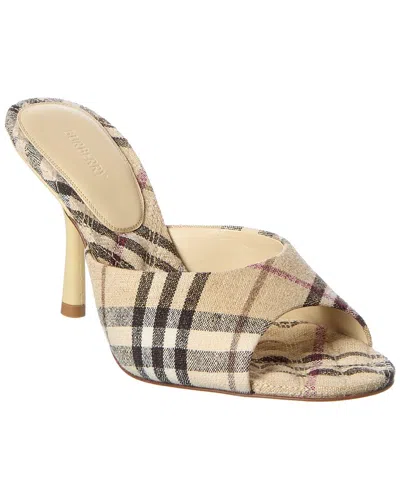 Burberry Mews Check Linen Sandal
