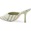 Burberry Mews Check Slide Sandal In Breeze Ip Check