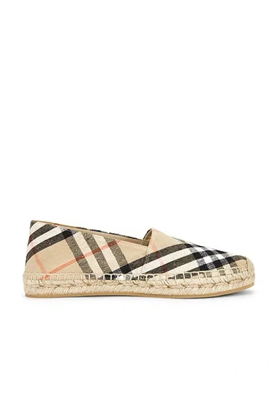 Burberry Women Beige Canvas Espadrilles, 6.5 Luxury Pumps & Heels For Women Darveys In Neutral