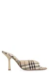 Burberry 90mm Check-pattern Sandals In Alabasteripcheck