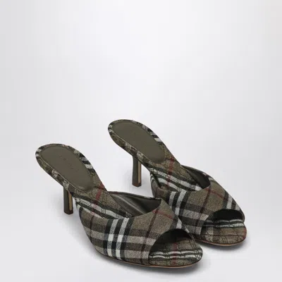 BURBERRY MEWS MULE WITH CHECK PATTERN