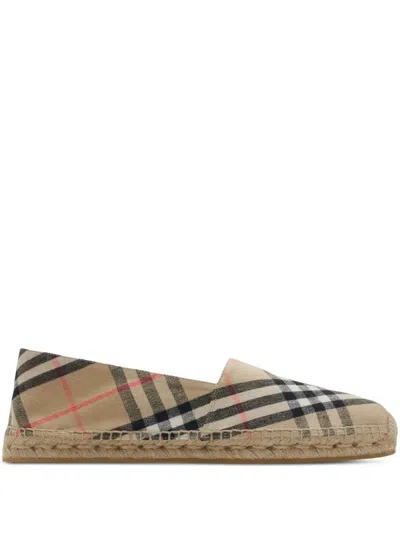 Burberry Mf Mews Espadrille Flat In Brown