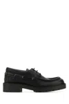 Burberry Raft Leather Loafers In Black