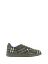 Burberry Checked Terrace Lace-up Sneakers