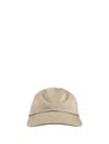 Burberry Women Beige Cotton Baseball Cap In Neutrals