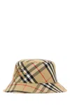 Burberry Men Printed Polyester Blend Bucket Hat In Sand