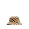 Burberry Mh Check Bucket In Brown
