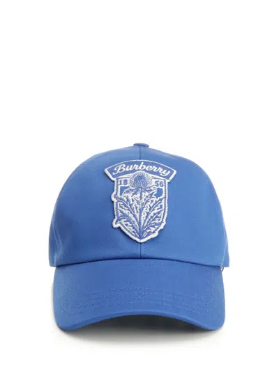 Burberry Mh Thstl Emb Cap Alt Hats Blue