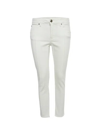 Pre-owned Burberry Micklesfield Jeans In White