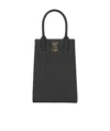 Burberry Micro Monogram Motif Tote Bag In Black