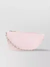 Burberry Mini Pink Leather Micro Shield Shoulder Handbag In Pastel