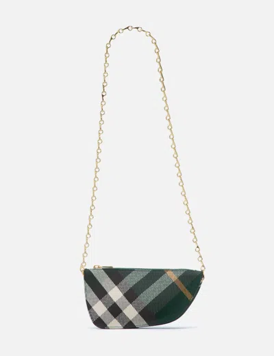 Burberry Micro Shield Sling Bag In Green