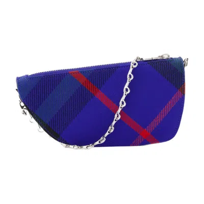 Burberry Micro Shield Wallet In Blue