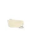 BURBERRY MICRO SHIELD WALLET ON CHAIN - LEATHER - BEIGE