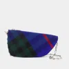 Burberry Micro Shield Wallet On Chain In Navy
