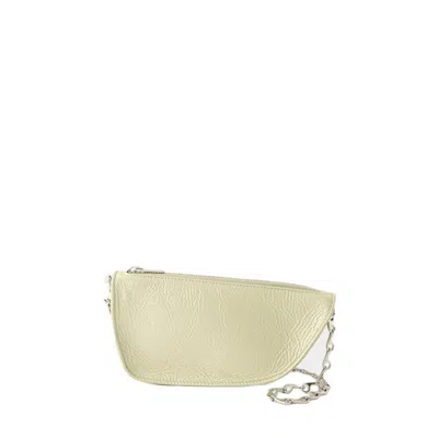 Burberry Pastel Green Leather Micro Shield Crossbody Bag