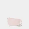 Burberry Mini Pink Leather Micro Shield Shoulder Handbag