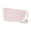 Burberry Patent Leather Micro Shield Sling Bag With Chain Shoulder St In Pink