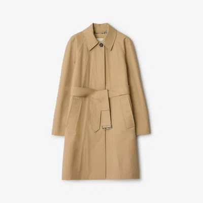BURBERRY BURBERRY MID-LENGTH BONDED COTTON CAR COAT