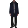 Burberry Mid-length Camden Heritage Car Coat In Blue
