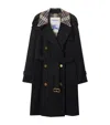 Burberry Mid-length Castleford Trench Coat In Black