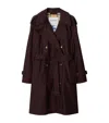 Burberry Mid-length Gabardine Castleford Trench Coat In Burgundy