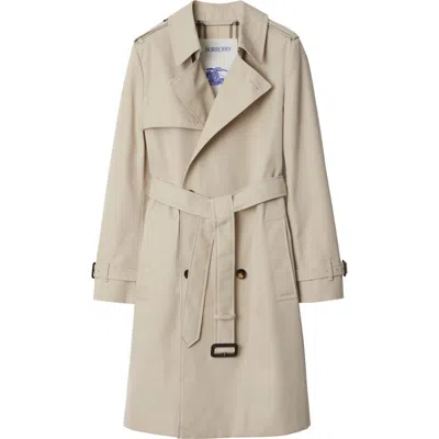 BURBERRY BURBERRY MID-LENGTH COTTON BLEND TRENCH COAT