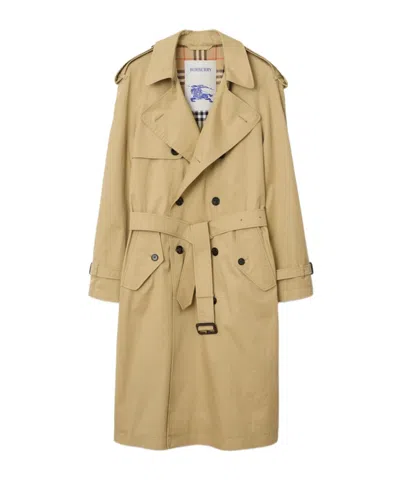 BURBERRY BURBERRY DOUBLE BREASTED BELTED TRENCH COAT