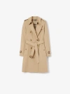 Burberry Mid-length Kensington Heritage Trench Coat In Honey