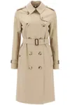 Burberry The Chelsea Heritage Double-breasted Cotton-twill Trench Coat In Beige