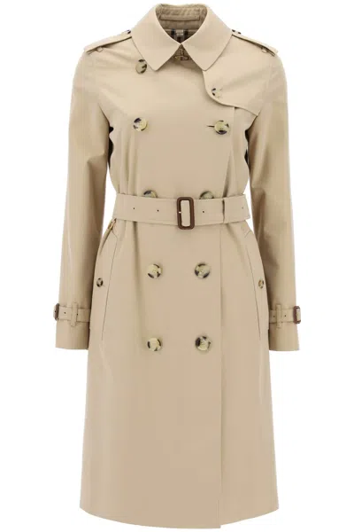 Burberry Mid-length Kensington Heritage Trench Coat In Multicolor