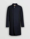 Burberry Camden Coat In Blue Carbon