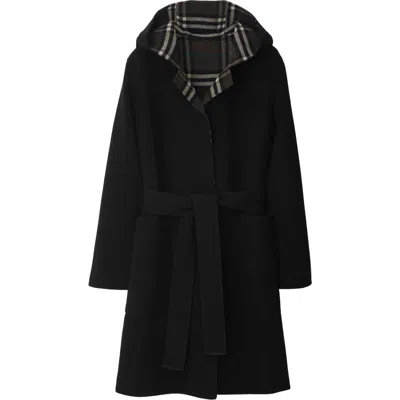BURBERRY BURBERRY MID-LENGTH REVERSIBLE WOOL CAR COAT