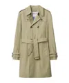 Burberry Midlength Gabardine Trench Coat In Nude