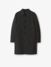 Burberry Mid-length Wool Car Coat In Charcoal