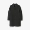 Burberry Mid-length Wool Car Coat In Charcoal