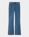 Burberry Mid-rise Bootcut-leg Jeans In Blue