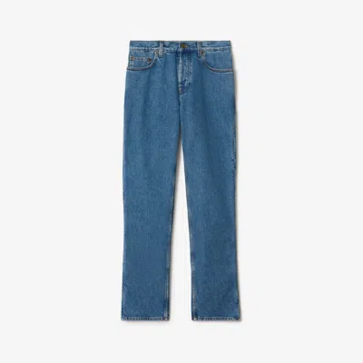Burberry Mid-rise Straight Jeans In Blue