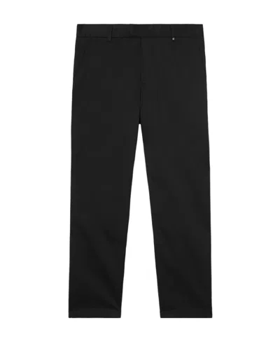 Burberry Slim-cut Monogram-motif Chinos In Black