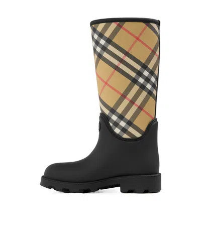 Burberry Mid-calf Rain Boots In Multi