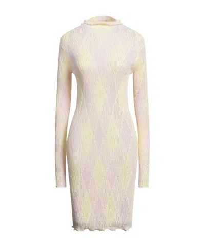 Burberry Midi Dresses In Neutral