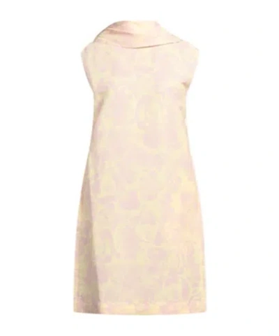 Burberry Midi Dresses In Neutral