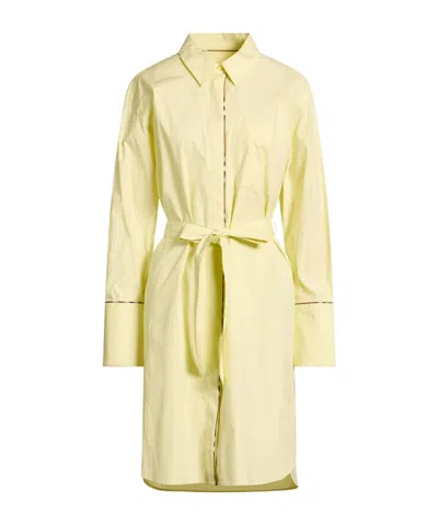 Burberry Midi Dresses In Yellow