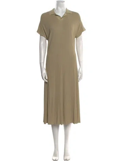 Pre-owned Burberry Midi Length Dress In Neutral