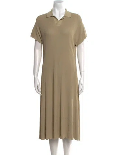 Pre-owned Burberry Midi Length Dress W/ Tags In Neutral