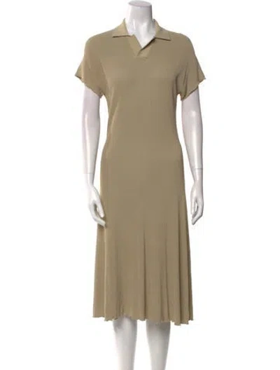 Pre-owned Burberry Midi Length Dress W/ Tags In Neutral
