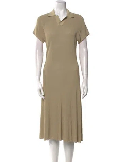 Pre-owned Burberry Midi Length Dress W/ Tags In Neutral