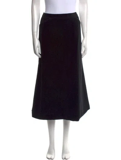 Pre-owned Burberry Midi Length Skirt In Black