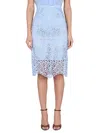 Burberry Women Midi Skirt In Blue