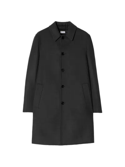 Burberry Mid-length Wool Worthing Car Coat In Multi